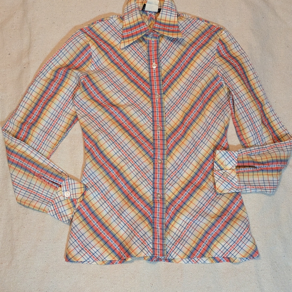Woman's Multicolor Plaid Shirt
